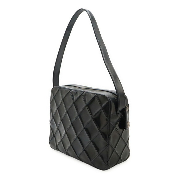 CHANEL Black Leather Shoulder Bag - Picture 3 of 10